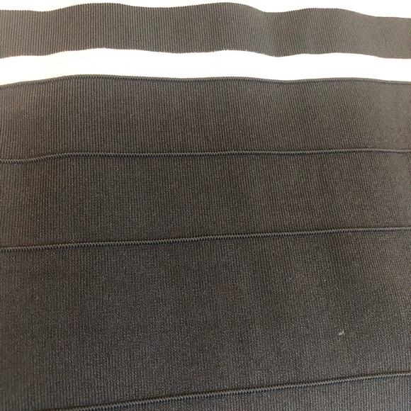 Express Bandage Sundress Black Gray Wide Strap Fitted Sexy - Picture 7 of 10